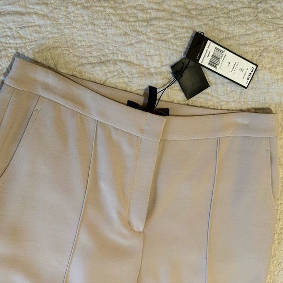 BCBGMAXAZRIA Gerry Cropped Pants Size 6 Light Stone - Picture 3 of 7